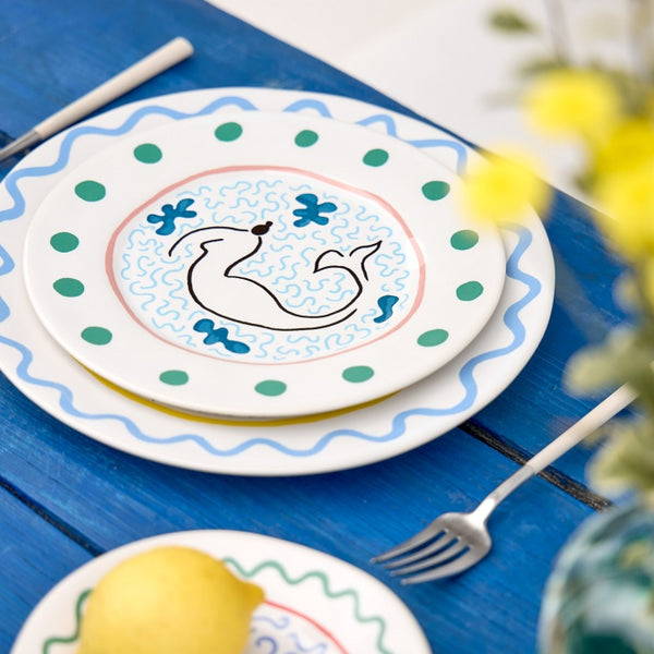 Mermaid dessert plate 22