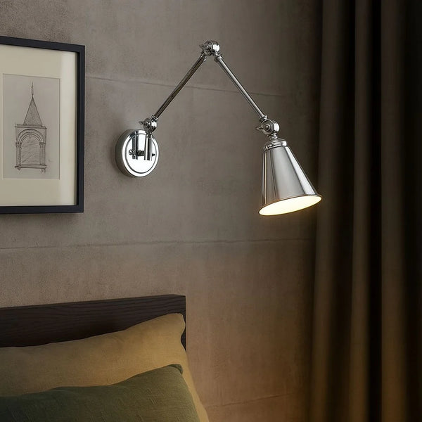 Tika Vintage Adjustable Wall Light H60
