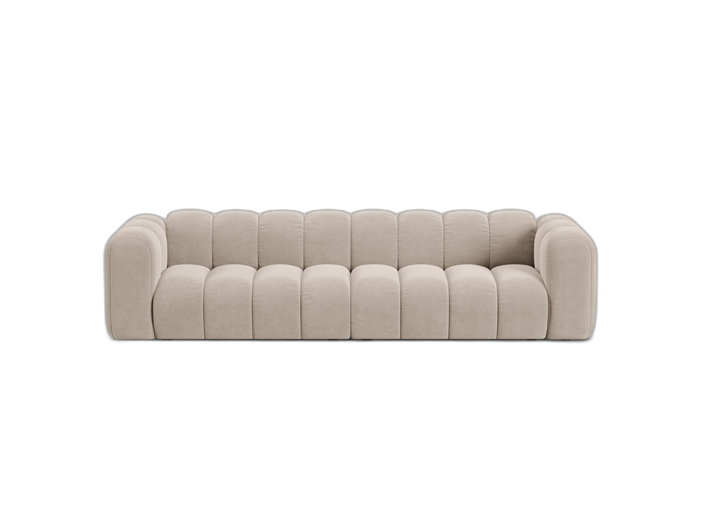 Large 4-Seater Sofa with Curved Design & Soft Comfort W290