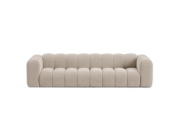 Large 4-Seater Sofa with Curved Design & Soft Comfort W290