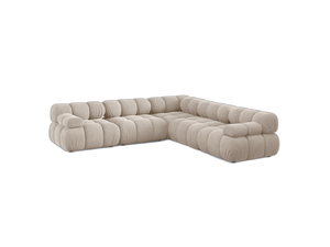 Modular Corner Sofa with Rounded Design & Medium-Soft Comfort W282