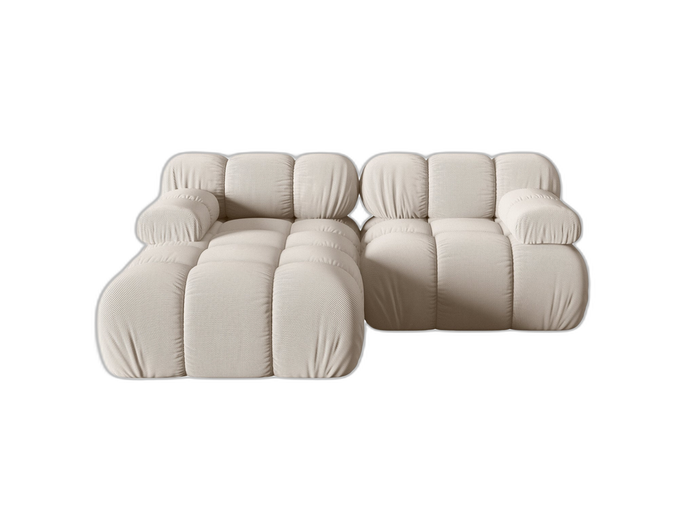 Compact Modular Corner Sofa with Rounded Design & Soft Comfort W188