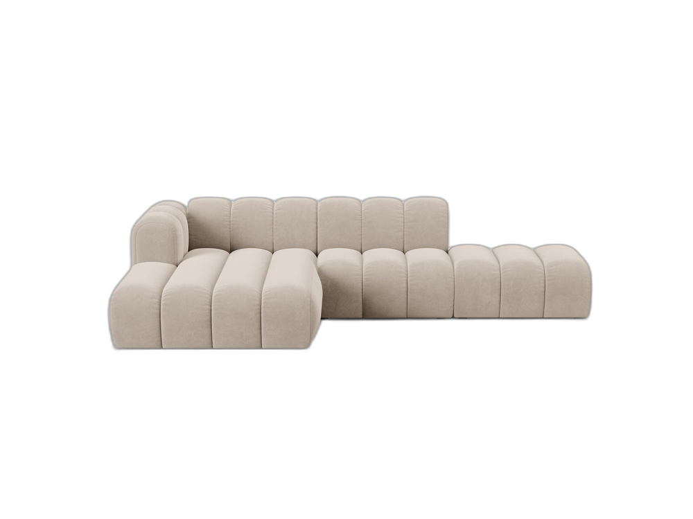 Modern Corner Sofa with Curved Design & Spacious Seating W299