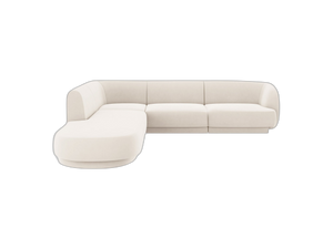 Modular Corner Sofa with Symmetrical Design & Rounded Comfort W255