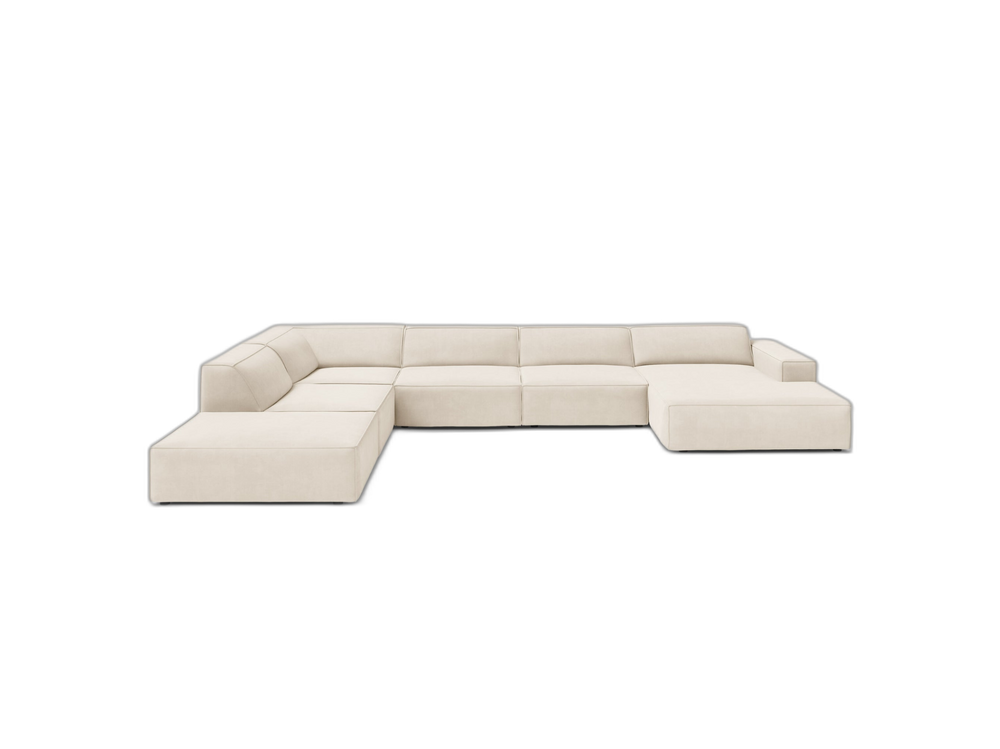 Panoramic Modular Sofa with Spacious Seating & Modern Comfort W361