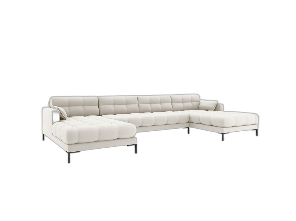 Panoramic Sofa with Quilted Design & Spacious Seating W383