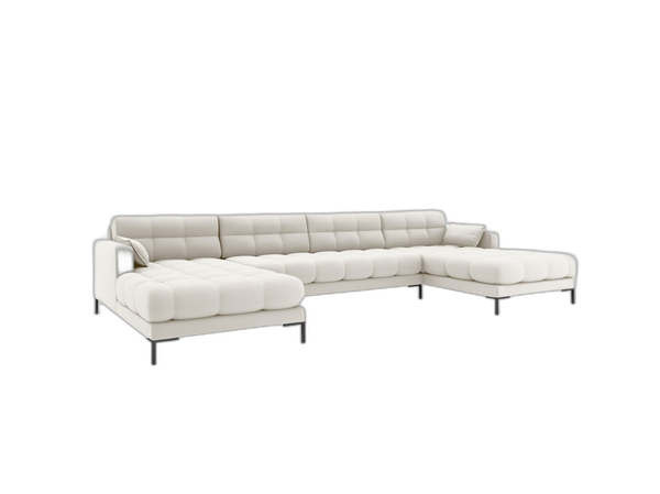 Panoramic Sofa with Quilted Design & Spacious Seating W383