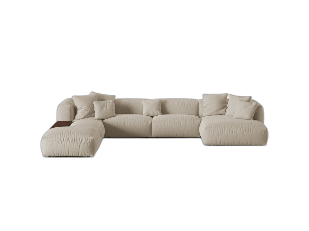 Panoramic Modular Sofa with Ultra-Soft Seating & Modern Design W406