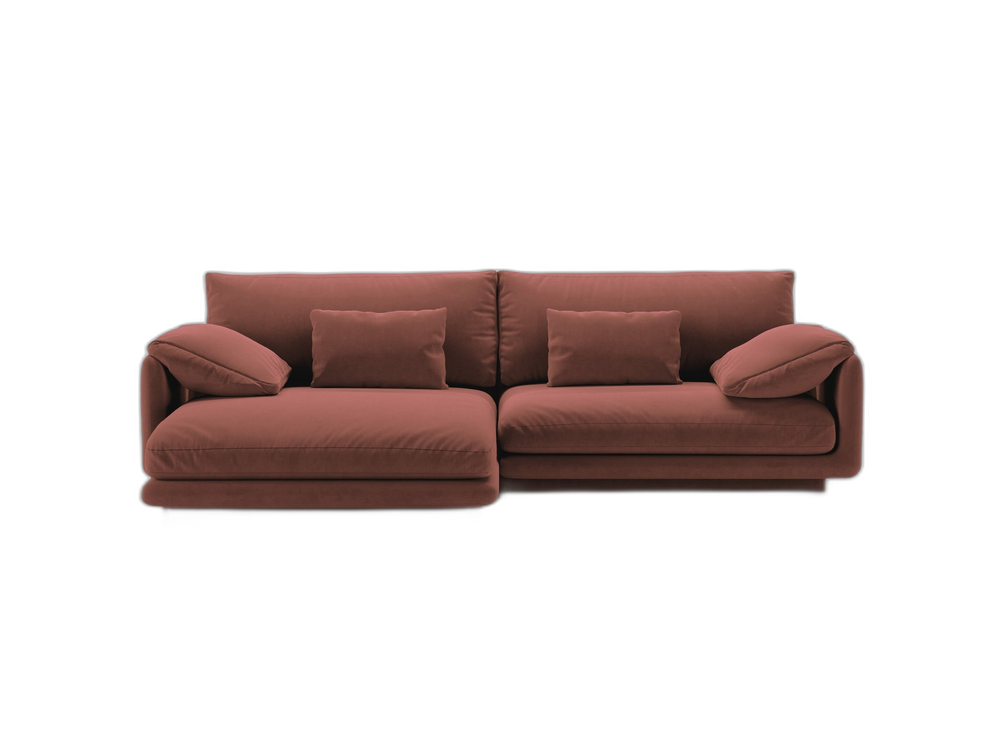 Corner Sofa with Adjustable Armrests & Modern Floating Design W250