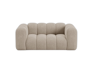 Compact 2-Seater Sofa with Curved Design & Soft Comfort W170
