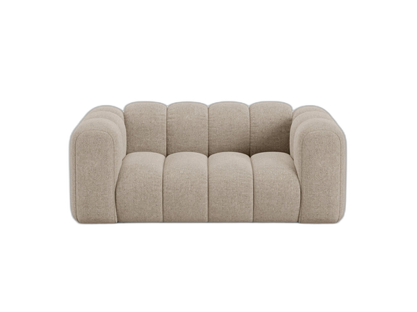 Compact 2-Seater Sofa with Curved Design & Soft Comfort W170