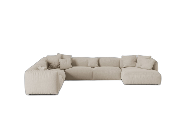 Large Modular Corner Sofa with Ultra-Soft Seating & Modern Design