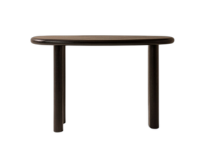 Modern Console Table with Asymmetrical Top & Wooden Design