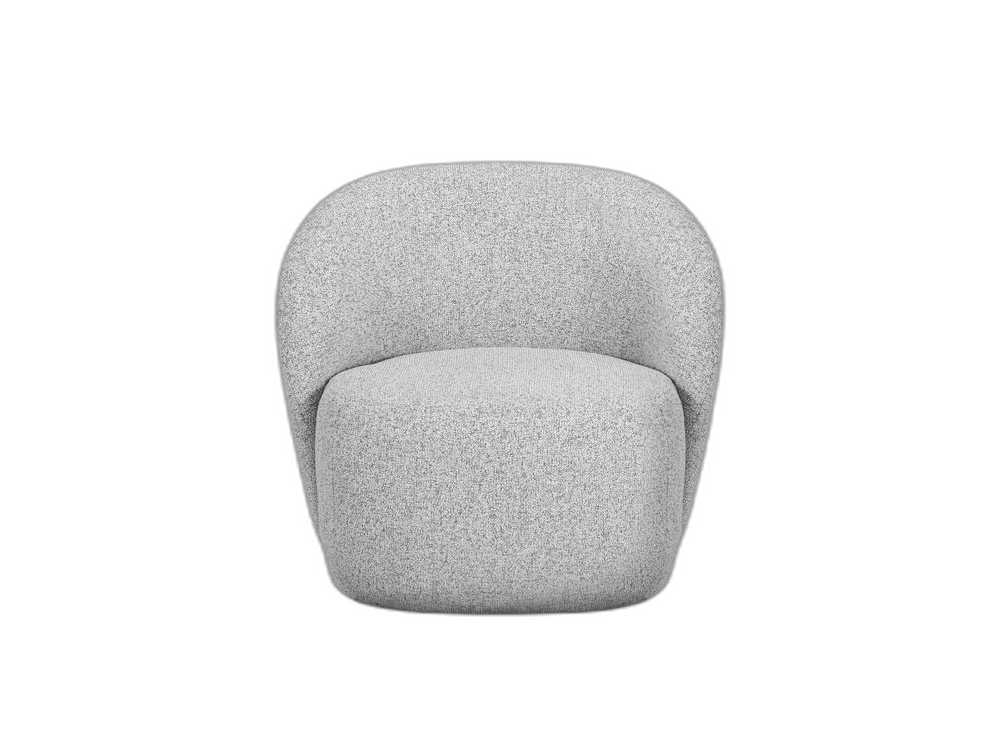 Modern Armchair with Rounded Design & Soft Comfort