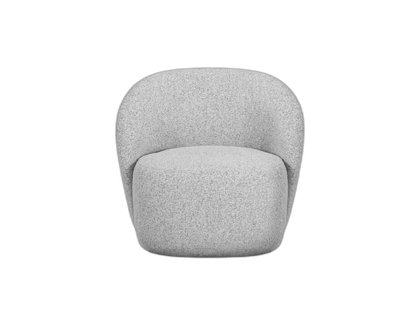 Modern Armchair with Rounded Design & Soft Comfort