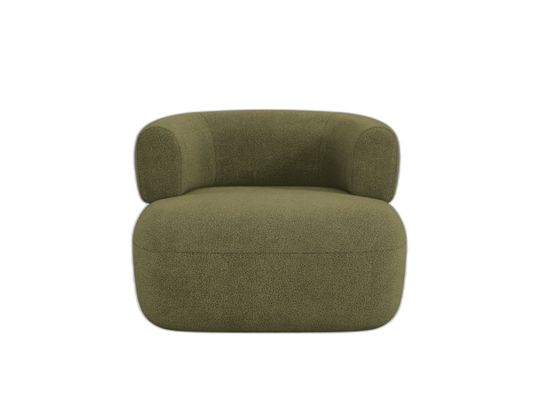 Modern Armchair with Rounded Design & Soft Comfort