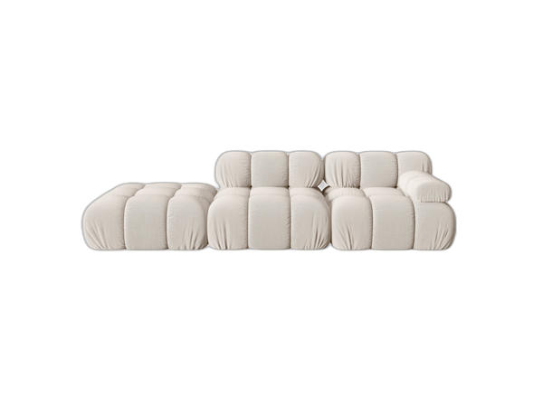Modular 4-Seater Sofa with Rounded Design & Soft Comfort W282