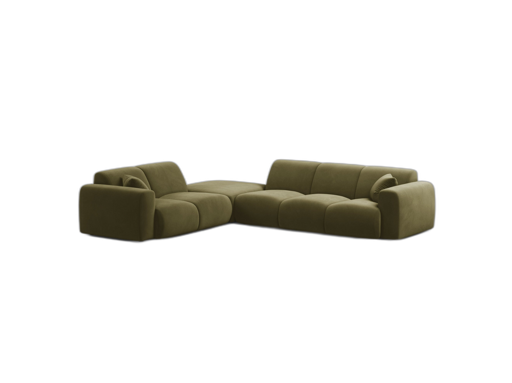 Large Corner Sofa with Rounded Design & Deep Comfort W315