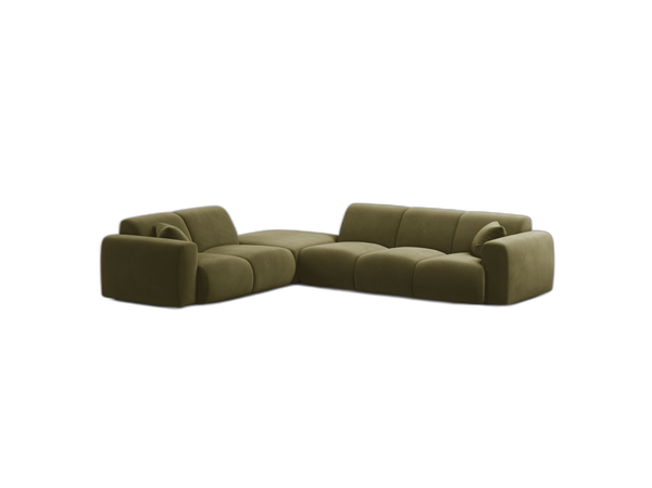 Large Corner Sofa with Rounded Design & Deep Comfort W315