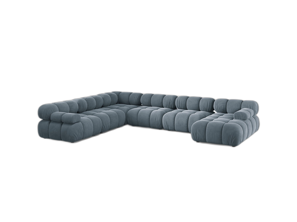Panoramic Modular Sofa with Rounded Design & Spacious Seating W282