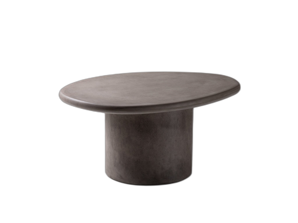 Modern Coffee Table with Organic Shape & Durable Design