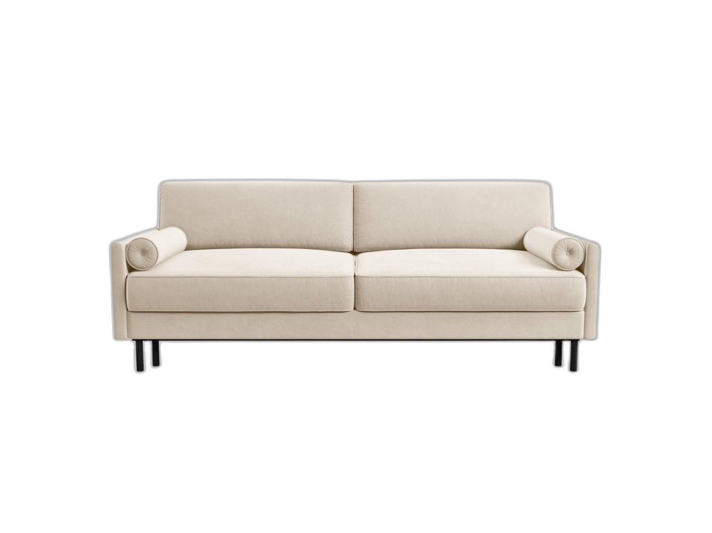 Convertible 3-Seater Sofa Bed with Storage & Classic Design W212