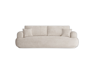 3-Seater Sofa Bed with Storage & Retro Design W253