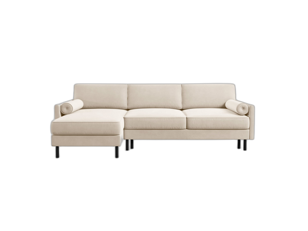 Convertible Corner Sofa Bed with Storage & Classic Design W212