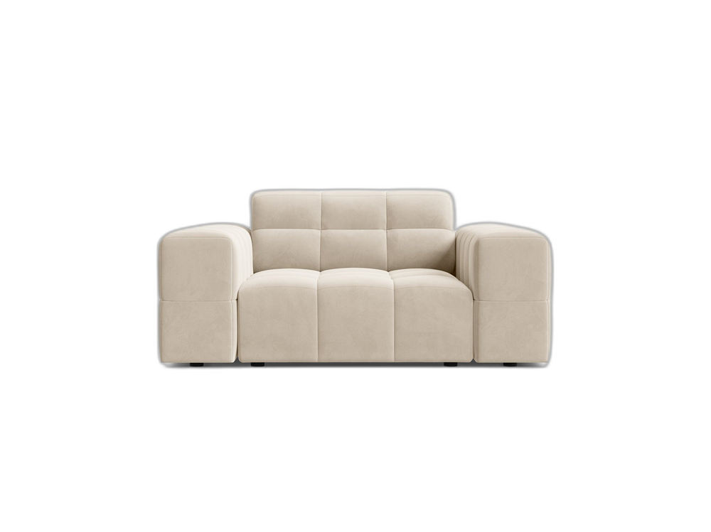 Modern Armchair with Deep Seating & Tufted Design