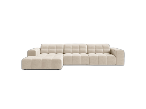 Corner Sofa with Deep Seating & Tufted Modern Design W294