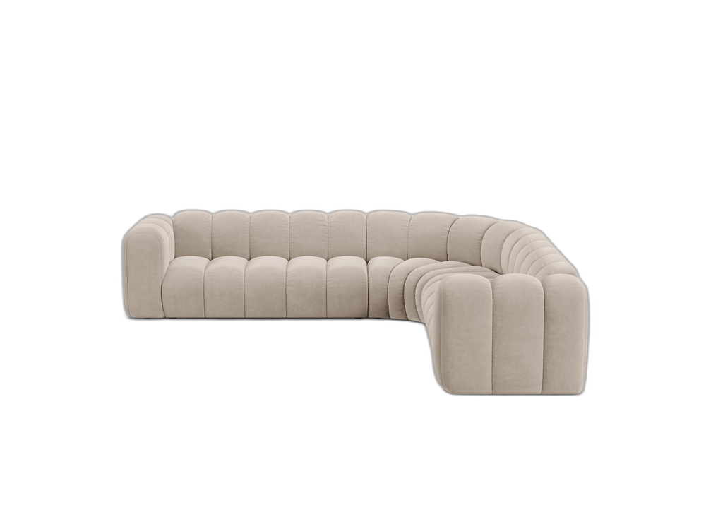 Large Modular Corner Sofa with Rounded Design & Deep Seating W309
