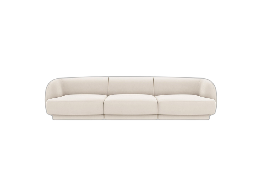 Modern 3-Seater Sofa with Modular Design & Rounded Comfort W255