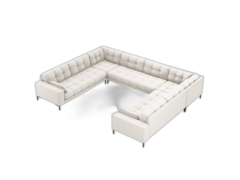 Panoramic Sofa with Quilted Design & Spacious Comfort W337