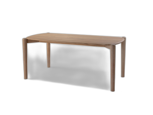 Rectangular Dining Table with Natural Wood Finish & Modern Style