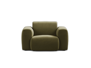 Modern Armchair with Curved Design & Soft Comfort