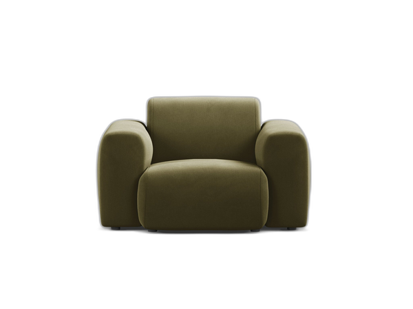 Modern Armchair with Curved Design & Soft Comfort