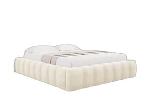 Upholstered Bed Frame with Storage & Tufted Headboard