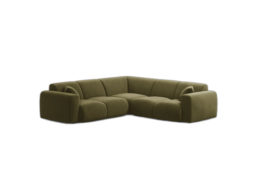 Modern Corner Sofa with Curved Design & Deep Comfort W252