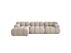 Modular Corner Sofa with Rounded Design & Flexible Layout W282
