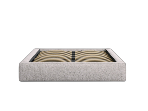 Upholstered Bed Frame with Storage & Minimalist Design