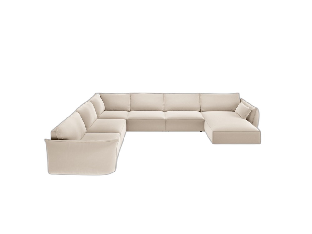Panoramic Corner Sofa with Deep Seating & Modern Comfort W384
