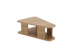 Modern Coffee Table with Storage Shelf & Compact Design