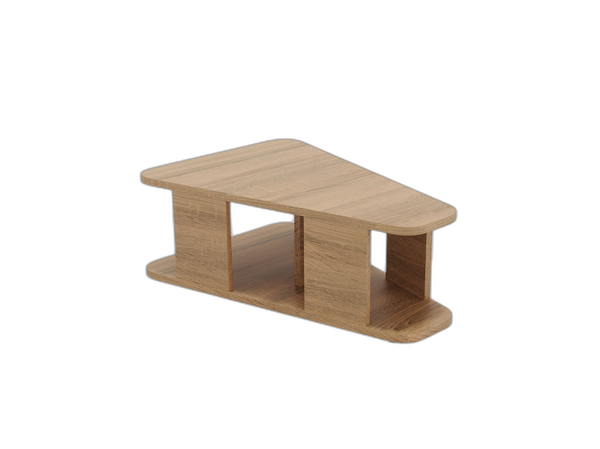 Modern Coffee Table with Storage Shelf & Compact Design