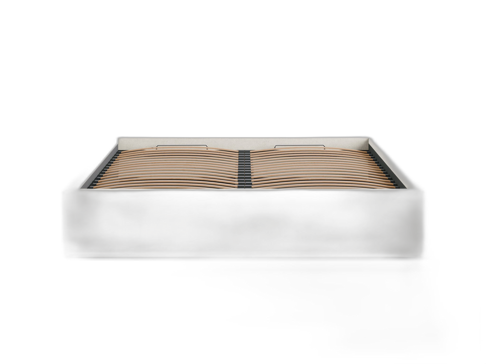 Upholstered Bed Frame with Storage & Minimalist Design