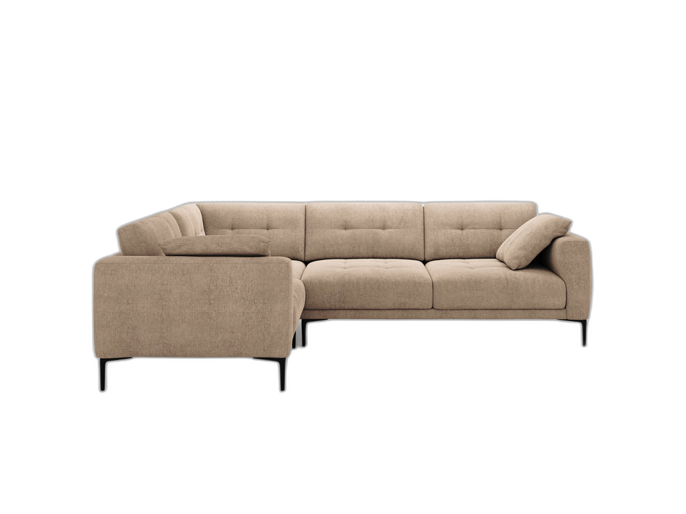 Modern Corner Sofa – Deep Seating L-Shape Couch with Metal Legs W282