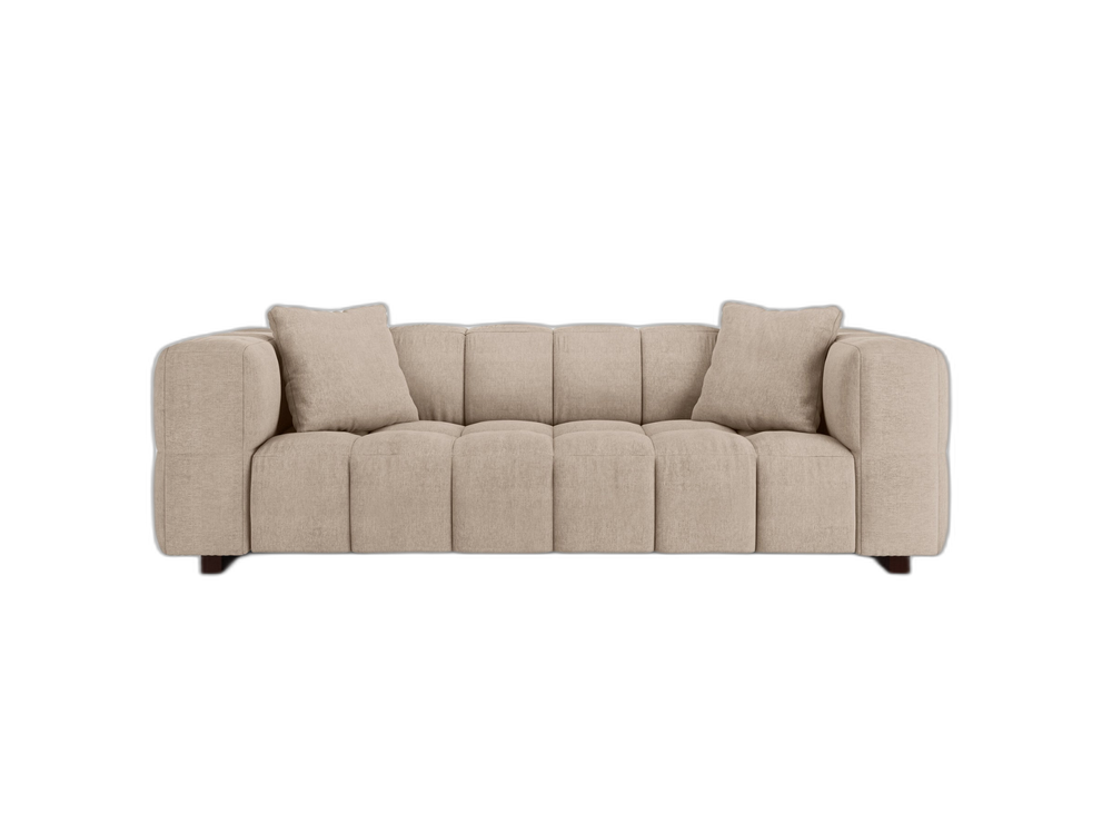 3-Seater Sofa Bed – Modern Convertible Couch with Quilted Design W260