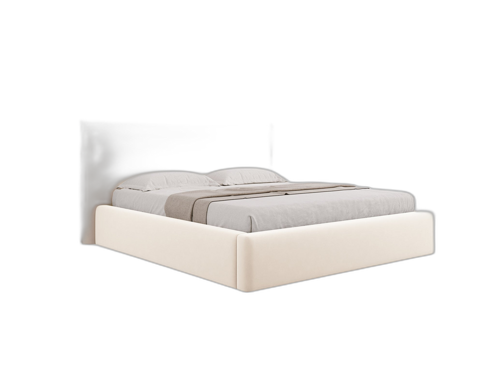 Upholstered Storage Bed Frame – Modern Gas Lift Bed with Headboard