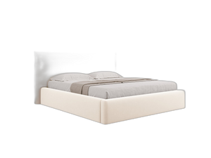 Upholstered Storage Bed Frame – Modern Gas Lift Bed with Headboard