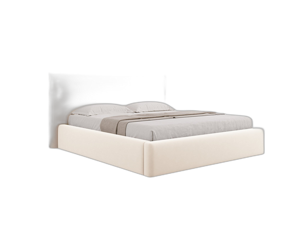Upholstered Storage Bed Frame – Modern Gas Lift Bed with Headboard