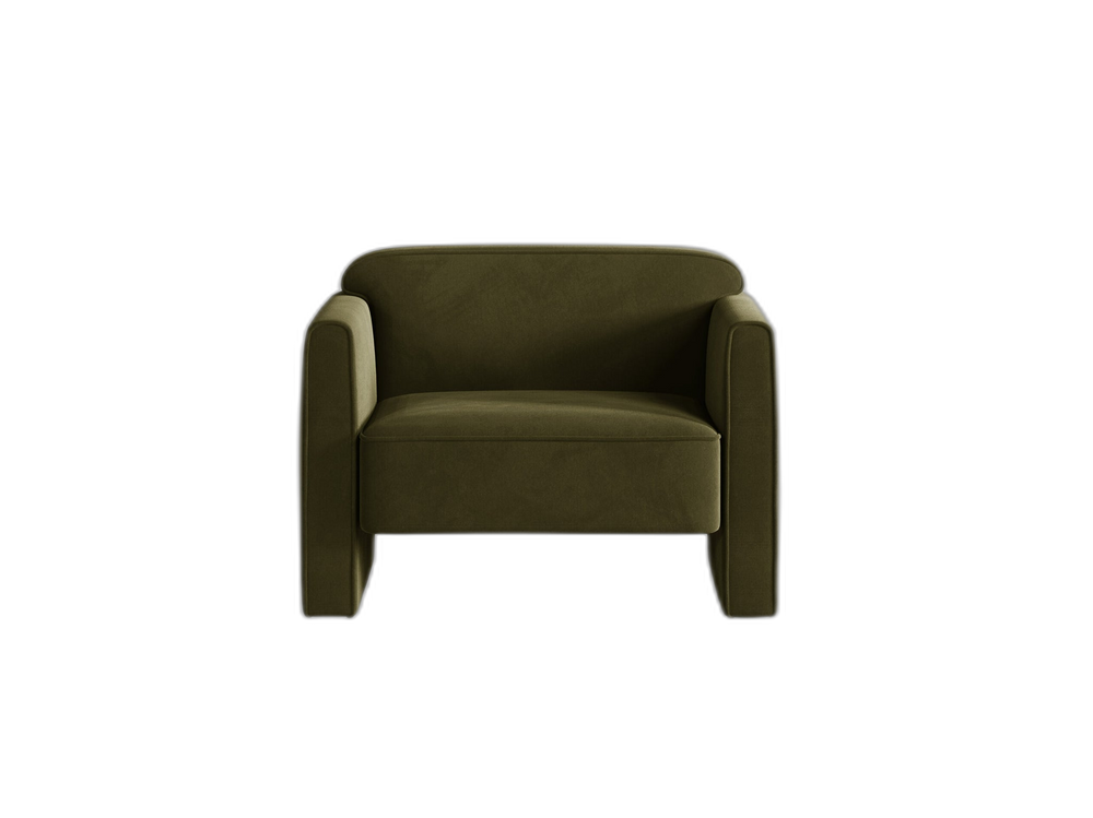 Modern Accent Armchair – Mid-Century Style Upholstered Lounge Chair
